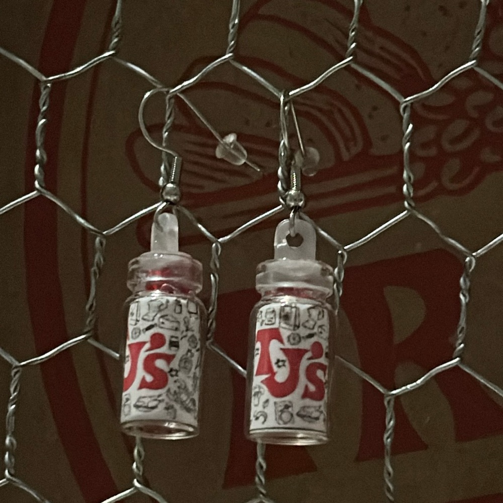 Glass jar Trader Joe’s earrings